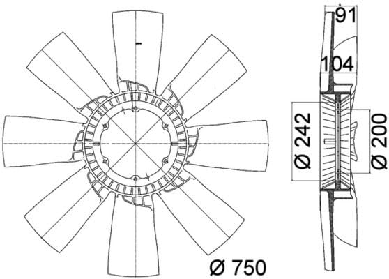 Engine Cooling BEHR CFW49000P Fan Clutch