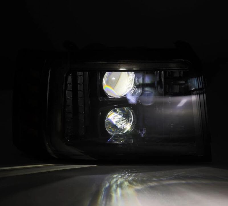ALPHAREX Ford F-Series/Bronco LUXX-Series LED Projector Headlights: Alpha-Black