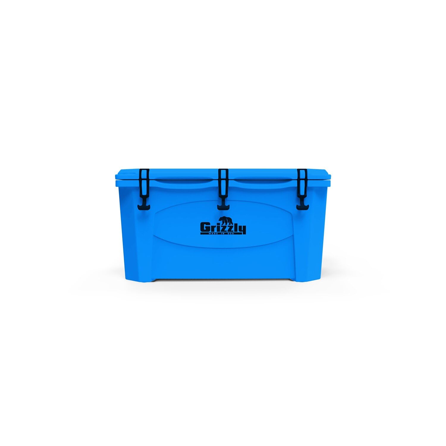 75 Cooler Grizzly | 75 qt Ice Chest Durable Rotomolded Insulated | Made in USA | Warranty for Life | for Beach Boat Camping Fishing Hunting | G75 | Light Blue