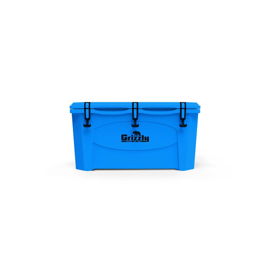 75 Cooler Grizzly | 75 qt Ice Chest Durable Rotomolded Insulated | Made in USA | Warranty for Life | for Beach Boat Camping Fishing Hunting | G75 | Light Blue
