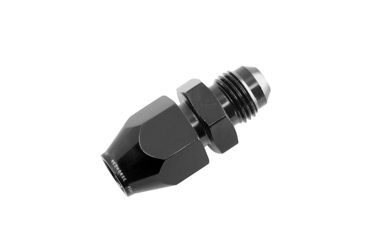 3100-06-05-2 Red Horse Performance -06 An Male To 5/16" Tube Adapter-Black