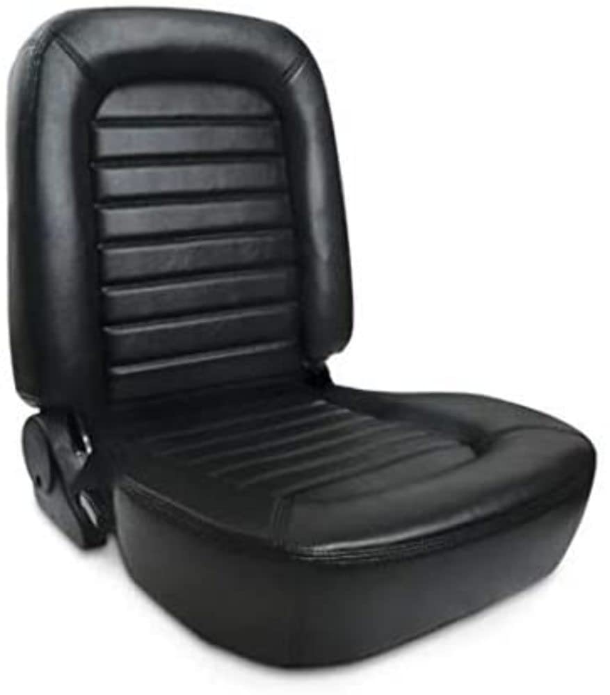 Classic ProCar by Scat Low Back Recliner Right Black Leather