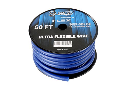 Atrend 0BLACK PWI-0 50 Feet Black Ground Wire 0 Gauge