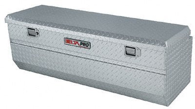 Low-Profile JOBOX Black Aluminum Fullsize Single Lid Crossover Truck Box PAC1357002