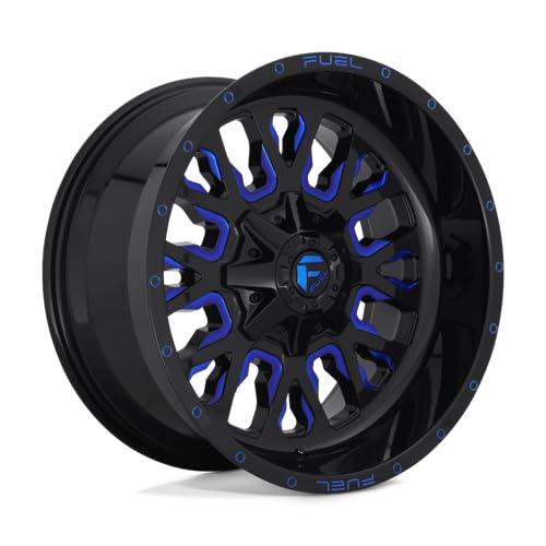 FUEL OFF-ROAD 17X9 STROKE 6X135/5.5 5.04 1mm GLOSS BLACK BLUE TINTED CLEAR - D64517909850
