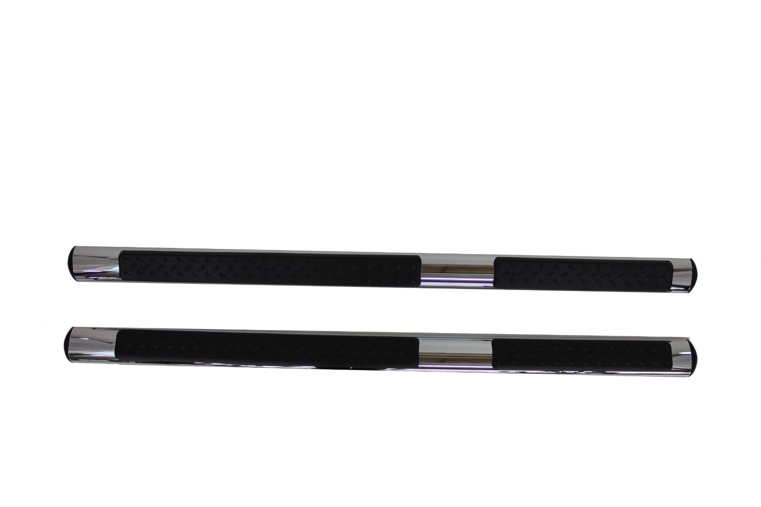 OEM Replica Black Horse Side Steps Stainless Steel Compatible with 11-21 Jeep Grand Cherokee (Excl. Limited X, High Altitude, Summit, SRT, SRT8, Trackhawk and Trailhawk)-9B080203SSOV