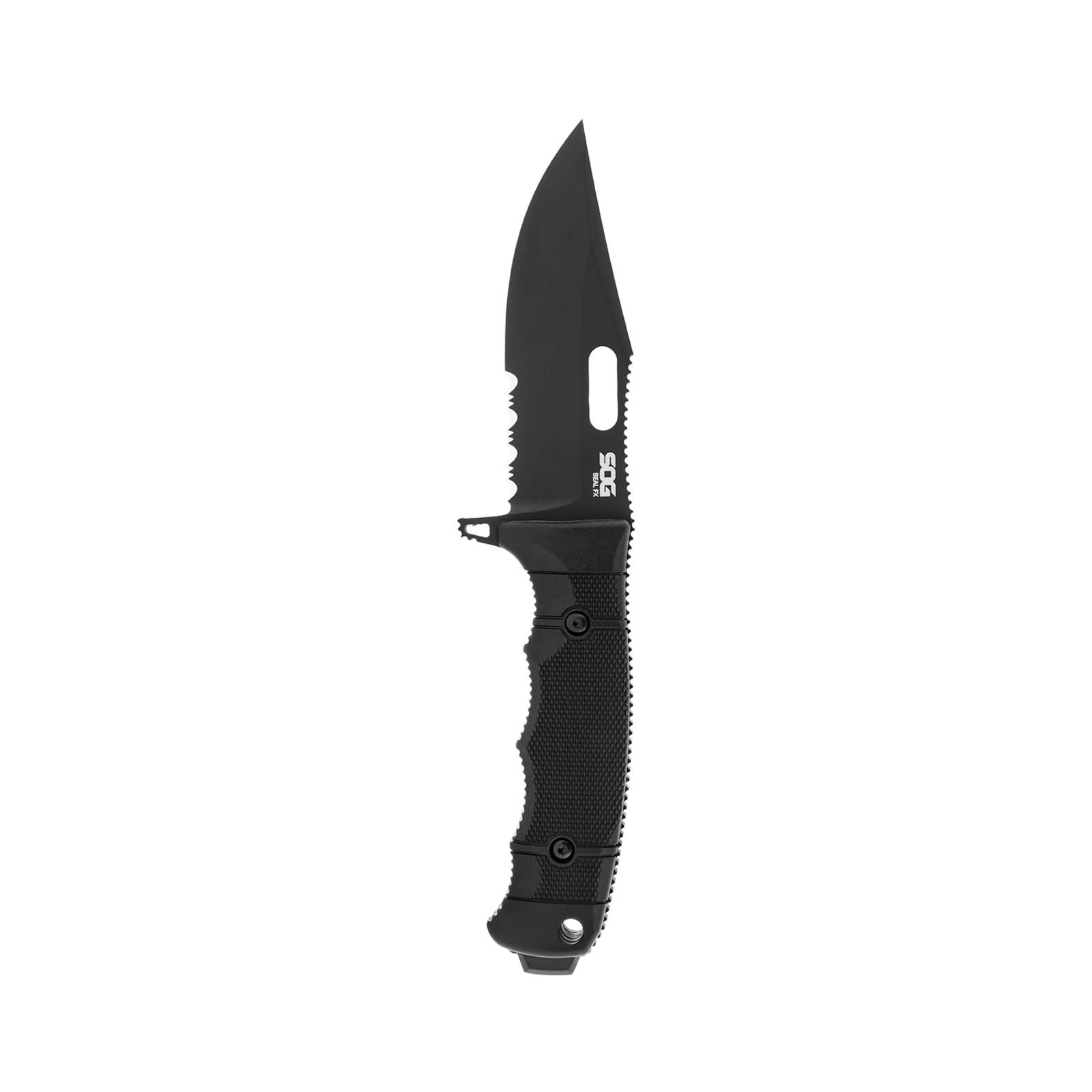 SOG Seal Fx Tactical Fixed Blade Partially Serrated Knife S35Vn Steel Tough Glass-Reinforced Nylon Handle