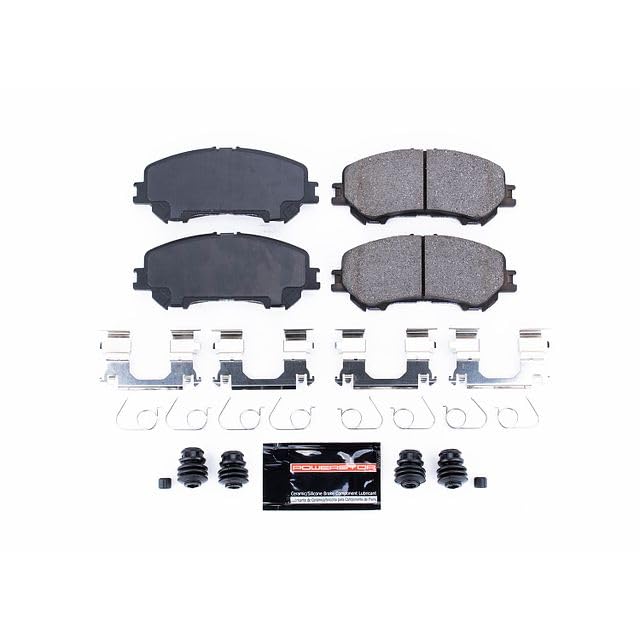 Power Stop Z23-1737 Z23 Evolution Sport Carbon Fiber Infused Ceramic Brake Pads with Hardware Front