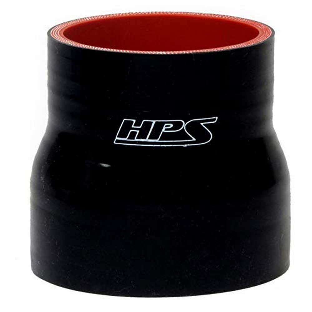 2-1/8" - HPS 2-3/4" ID, 3" Length, Silicone Reducer Coupler Hose, High Temp 4-ply Reinforced, Black