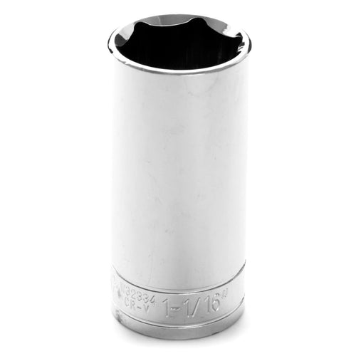 1/2 Drive Performance Tool W32334 1-1/16 6Point Deep Wall Socket, 1 Pack