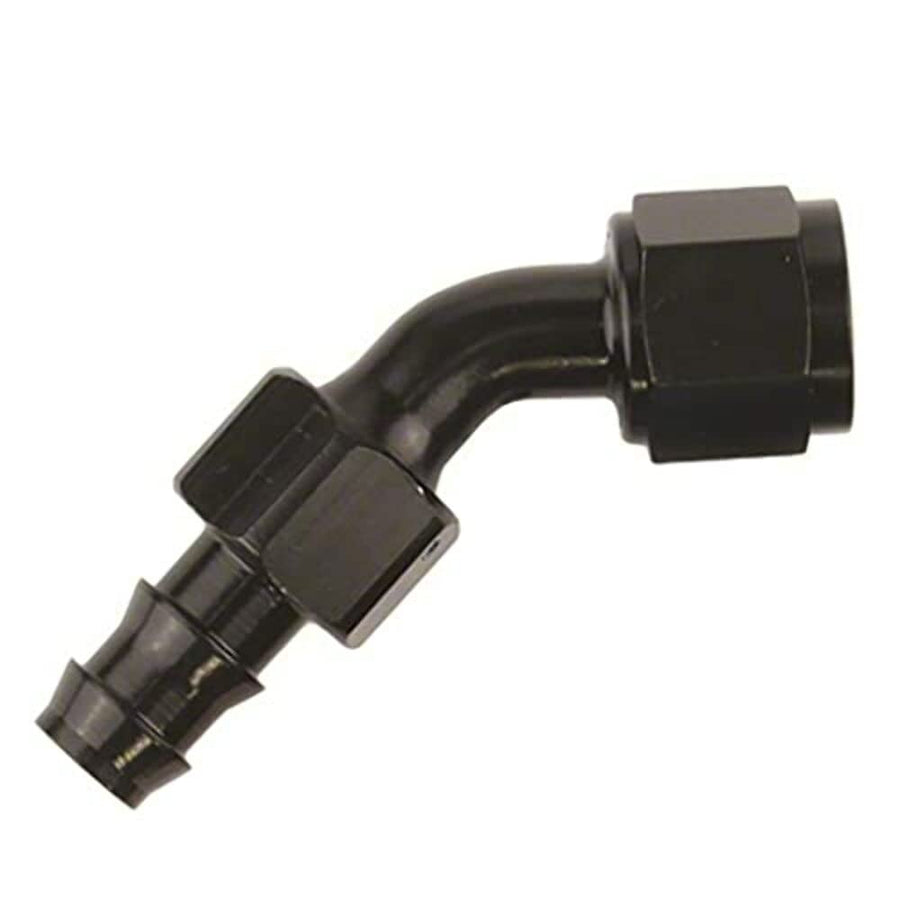 520445BK Speedfx -4an X 45 Blk Push-on Hose End