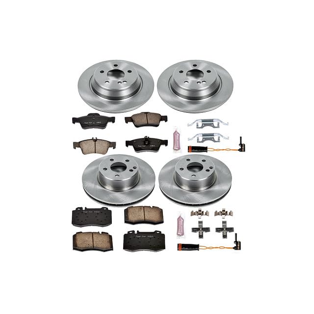 Power Stop Autospecialty KOE2817 Front and Rear Replacement Brake Kit-OE Brake Rotors & Ceramic Brake Pads