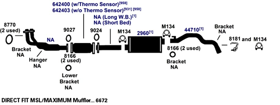 Exhaust Bracket AP Exhaust Products 8181