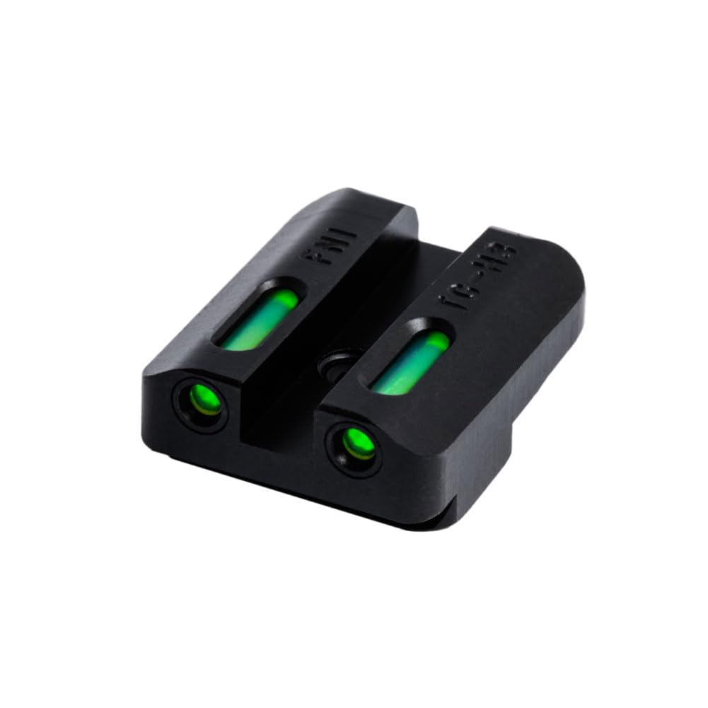 Handgun Sight TRUGLO TFX | Durable Shock-Resistant Compact Brightly Glowing Tritium & Fiber-Optic Xtreme Day/Night Sight, Compatible with FN FNX45 Handguns
