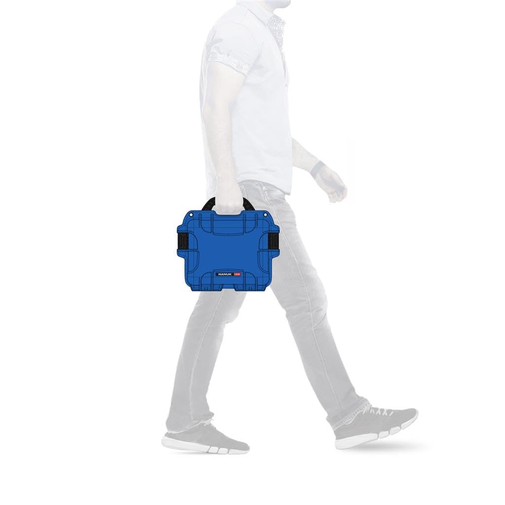 Blue Nanuk 908 Waterproof Hard Case with Foam Insert