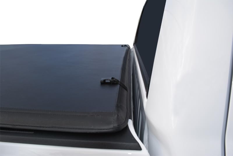 Premier Black Horse Soft Trifold Truck Bed Tonneau Cover Compatible with 2014-2021 Toyota Tundra 6.5ft bed-PRS-TO11