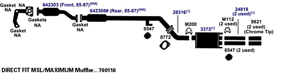 Hanger AP Exhaust 8547