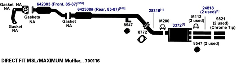 Hanger AP Exhaust 8547