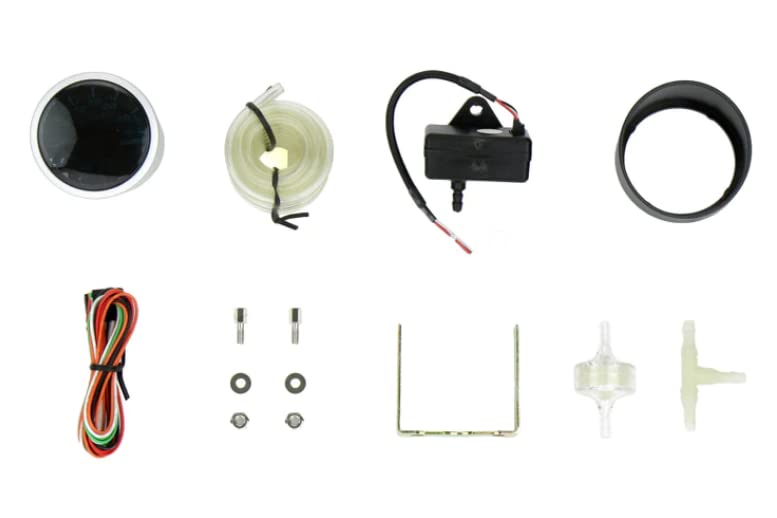 Performance Series Electric Boost Gauge- Green/White 52mm (2 1/16")