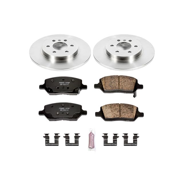Power Stop KOE4609 Rear Replacement Brake Kit-OE Brake Rotors & Ceramic Brake Pads For Buick Terraza, Chevrolet Uplander, Pontiac Montana, Saturn Relay [Model Specific]