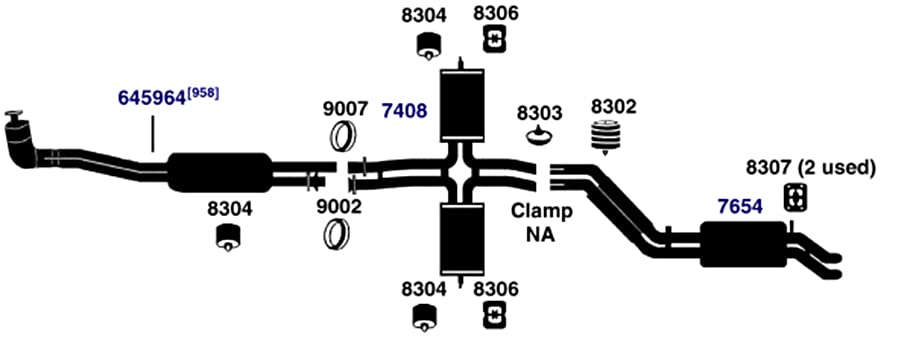 Exhaust Hanger AP Exhaust 8307