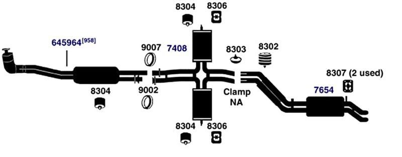 Exhaust Hanger AP Exhaust 8307