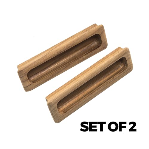 60142-A Whitecap Rectangular Drawer Pull 4-1/2" - 2-Pack, Large