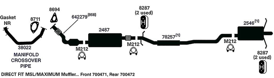 Exhaust Pipe AP Exhaust 78257