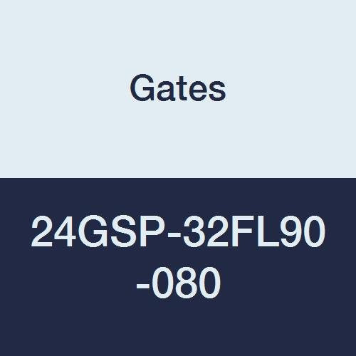 GlobalSpiral Couplings Gates 24GSP-32FL90-080, Code 61 O-Ring Flange, Zinc Plated Carbon Steel, 6.99", 90° Bent Tube, 1 1/2" ID