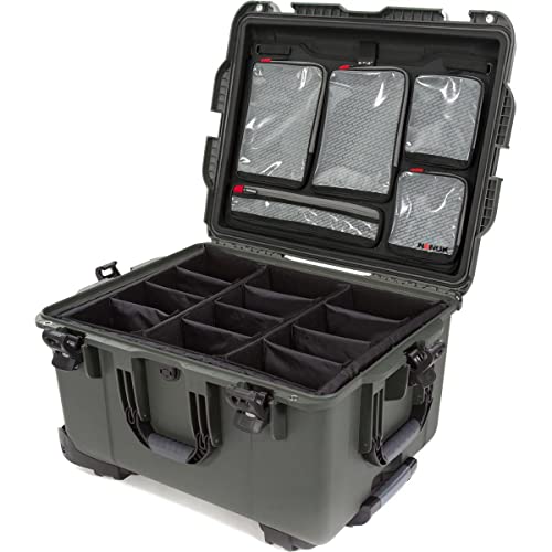 NANUK 960 Wheeled Series Lightweight NK-7 Resin Waterproof Protective Rolling Case, Olive