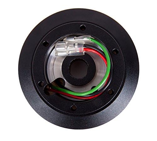 NRG Innovations Steering Wheel NRG-SRK-174H Quick Release Short Hub Adapter, 6x70mm Bolt Pattern, Retain Horn & Turn Signals, Compatible With Ford Mustang 83-93/89-92 Ranger, Black Body