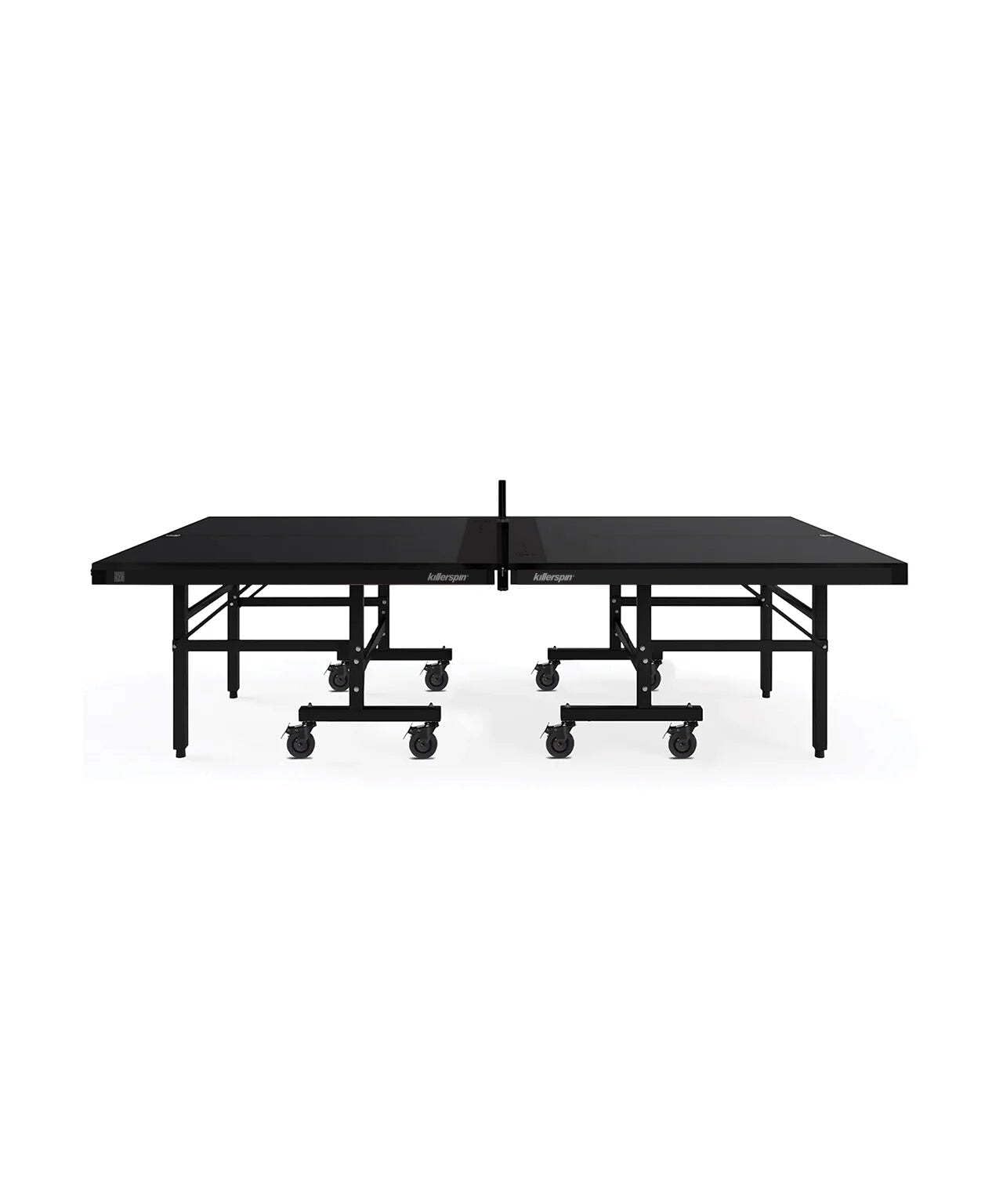 Ping Pong Table Killerspin MyT 415 Max - Foldable Table for Table Tennis, Portable Ping Pong Table Set with Built-in Paddle and Ball Storage, 25MM MDF Board Pingpongball Table, Jet Black