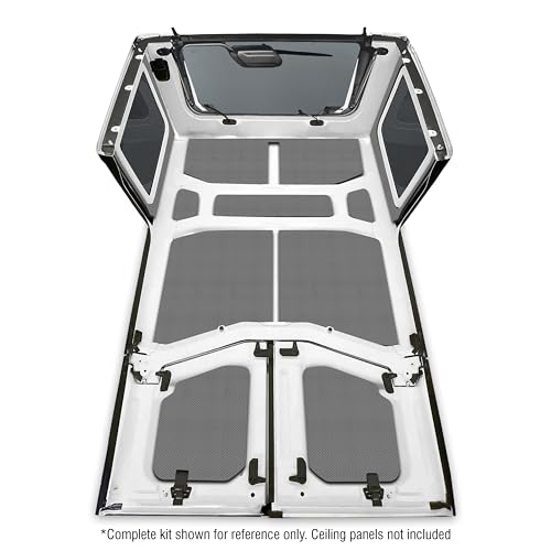 Design Engineering Boom Mat 050174 Grey Sound Deadening Side Window Trim Kit Compatible with 4-Door Jeep Wrangler JL (2018-up)