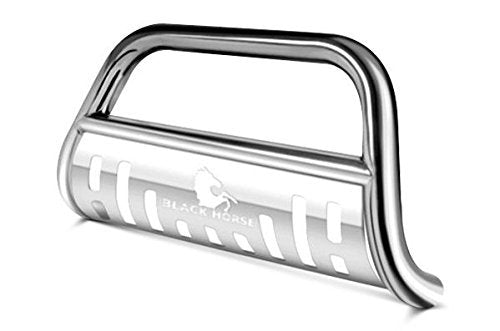 Bull Bar Black Horse Skid Plate Stainless Steel Compatible with 2008-2017 Jeep Patriot-CBS-JEB9001SP