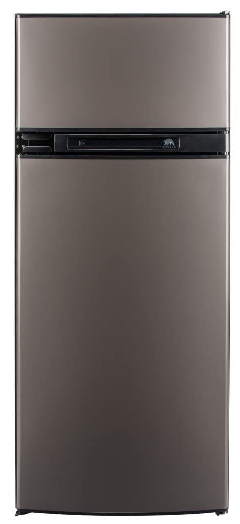 Norcold 3.7 cu. ft. N3150AGL Refrigerator 2 Door (3-Way AC/LP Euro, Left Hand Door Auto LCD Control Grey Doors)