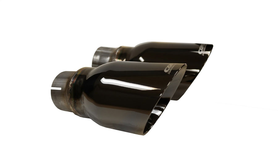 Corsa Dodge Charger R/T Pursuit 2015-2016 Valance 2.5in Inlet / 4in Outlet Black PVD Tip Kit
