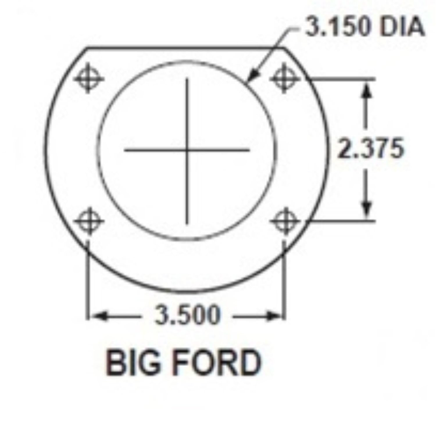 MaxGrip XDS Rear Disc Brake Conversion Kit - Black Powder Coated Calipers - Ford 9in Large bearing