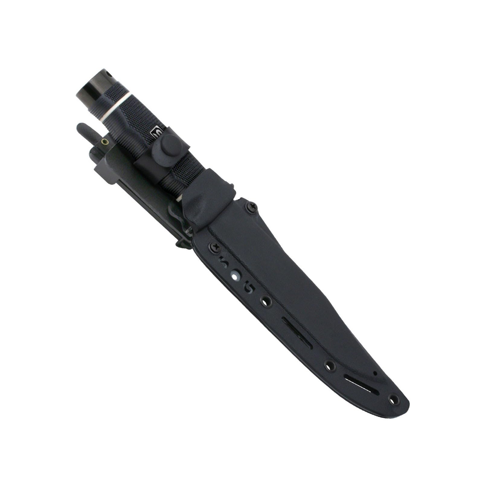 SOG Fixed Blade Knife Tech Bowie for Warfighters & Outdoor Enthusiasts | AUS-8 Steel Blade & Kraton Rubber Handle