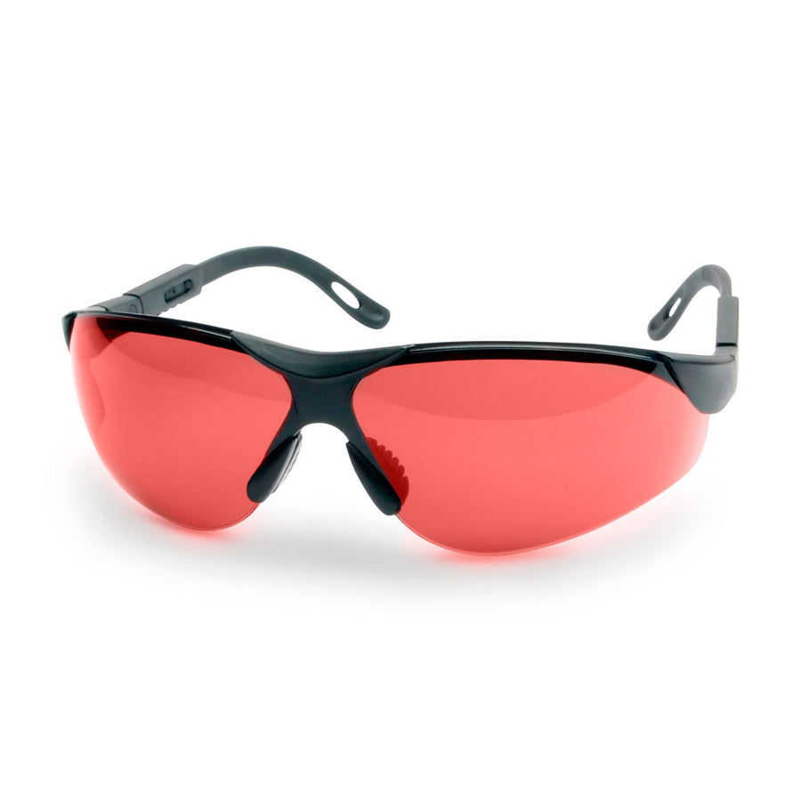 Walker's Shooting Elite Sport Glasses - Impact-Resistant Anti-Fog Soft Non-Slip Ventilated Adjustable UV Protection Hunting Range Shooting Sports Glasses, Vermillion