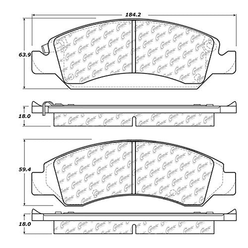 Front StopTech 308.13630 Brake Pads with Shims and Hardware