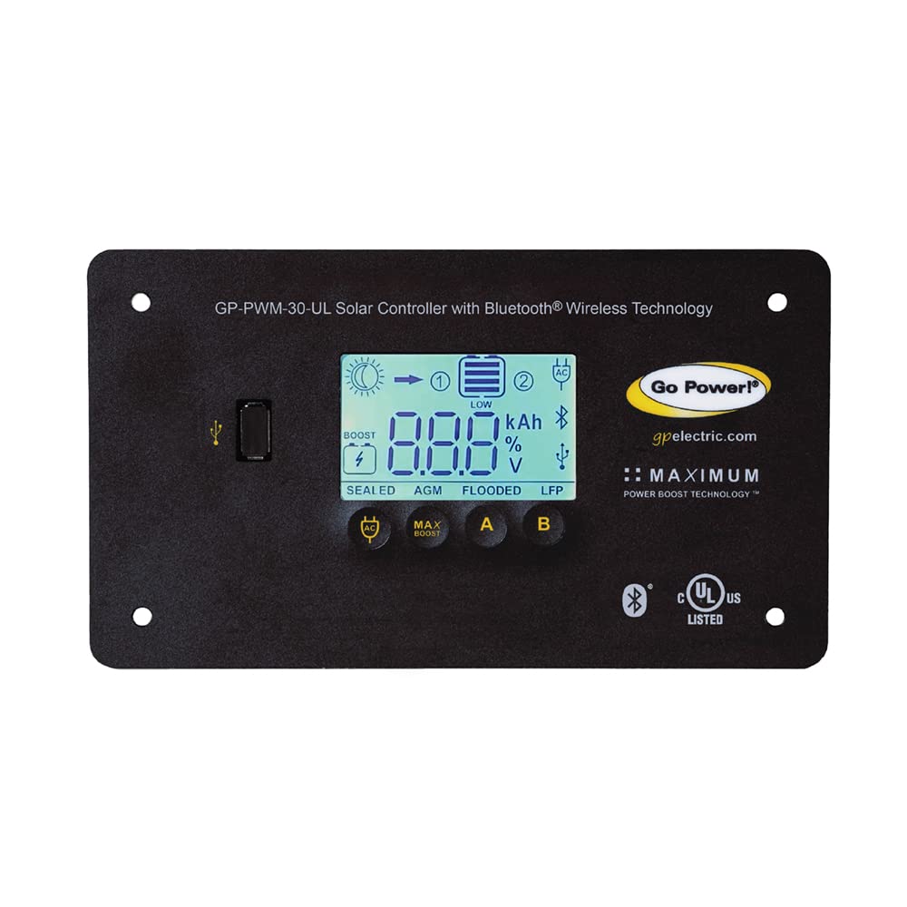 30 Amp Go Power! BlueTooth Solar Regulator GP-PWM-30-UL