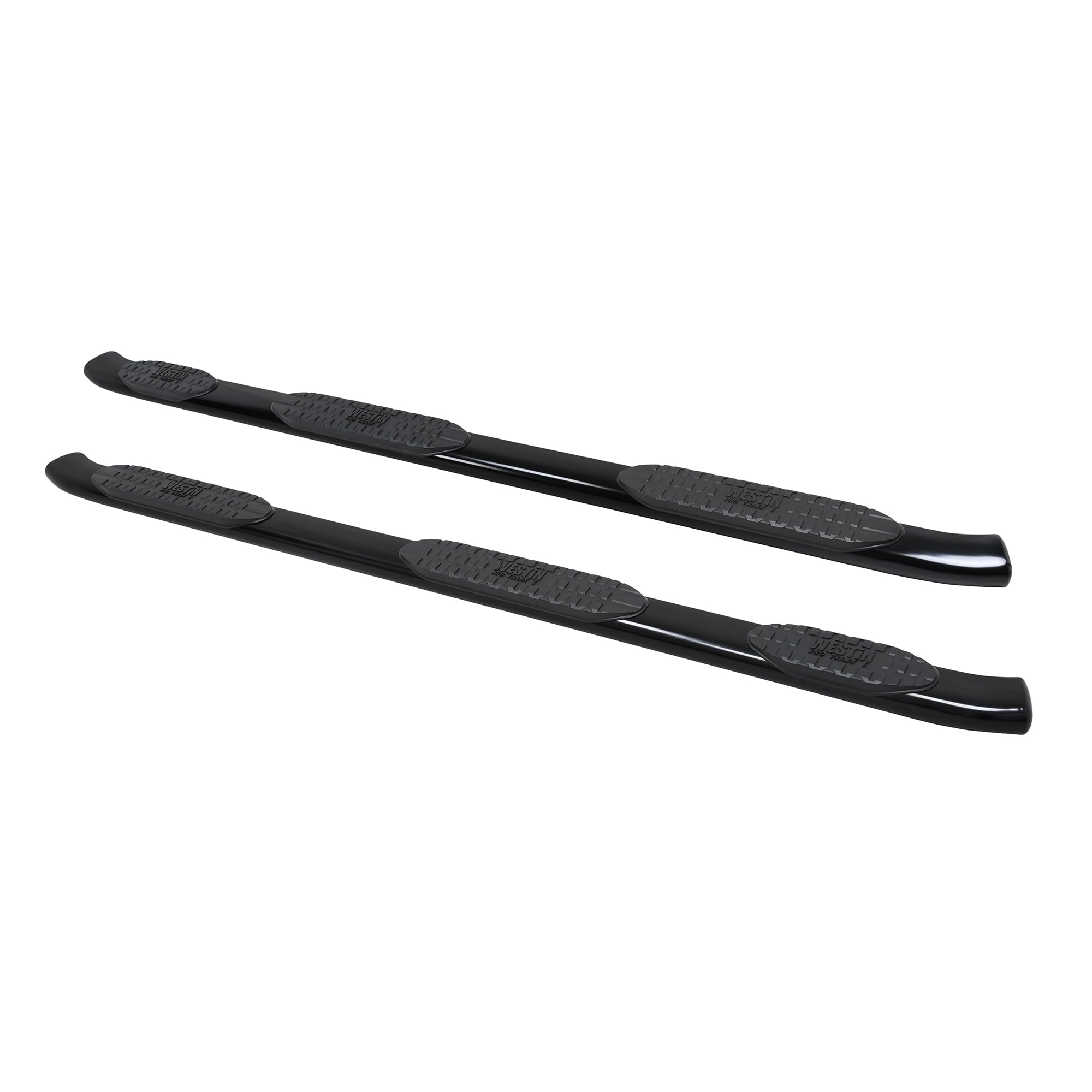 Westin PRO TRAXX 5 Oval Wheel to Wheel Nerf Bars fits 2019-2025 Silverado Sierra 1500 Crew Cab 5'5" Bed (Exc 2019 Silverado LD/Sierra 1500 Limited) Black Pair
