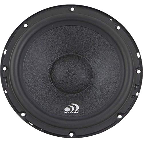 Massive Audio MK6 – 6.5 Inch / 6 Inch 300 Watts Max / 150w RMS, 4 Ohm, MK Series, 25mm Silk Tweeter Car Audio Component Speaker System (Sold in Pair)