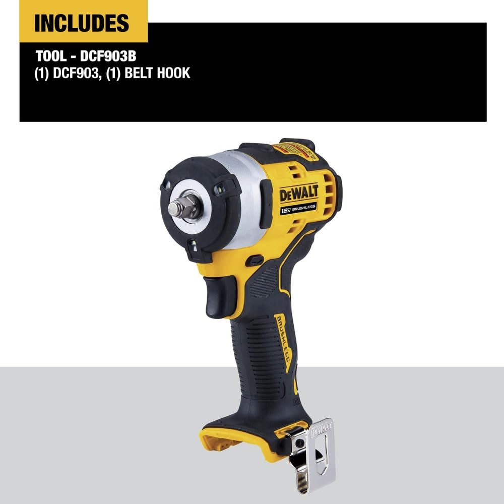 DEWALT XTREME DCF903B 12V MAX* Brushless 3/8 in. Cordless Impact Wrench (Tool Only)