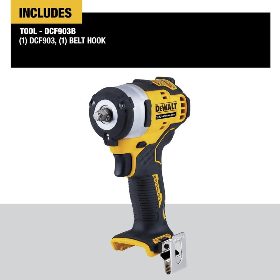 DEWALT XTREME DCF903B 12V MAX* Brushless 3/8 in. Cordless Impact Wrench (Tool Only)