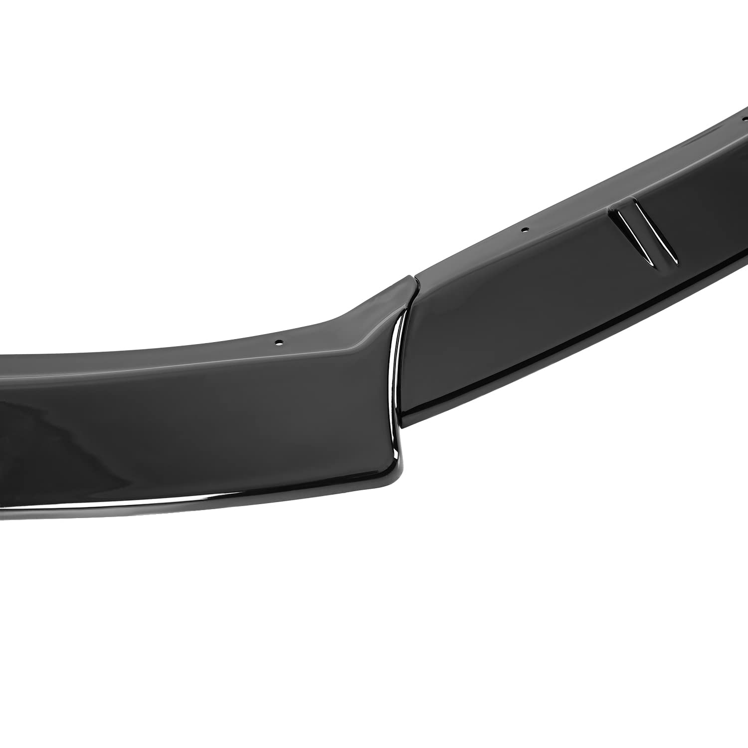 Front Bumper Lip Kit Spoiler Splitter Spec-D Tuning Glossy Black Compatible with Toyota Corolla L/LE 2014-2016