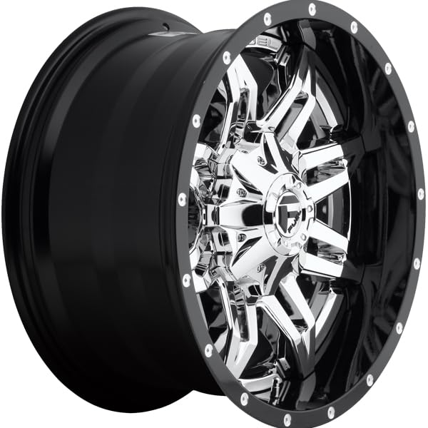 Chrome FUEL 2PC Wheel with Painted (20 x 10. inches /8 x 165 mm, -19 mm Offset) D26620008247