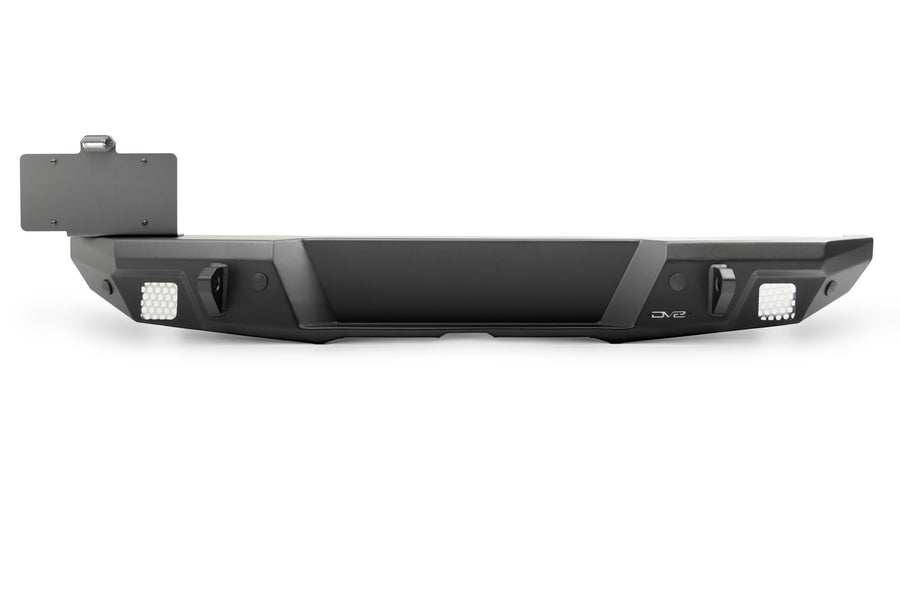 FS-7 Series DV8 Offroad Rear Bumper for the 2018-2025 Jeep Wrangler JL | Sleek Mid-Width Design | Compatible with Factory Hitch | Fits up to 37” Spare Tire Above Bumper Using Factory Carrier