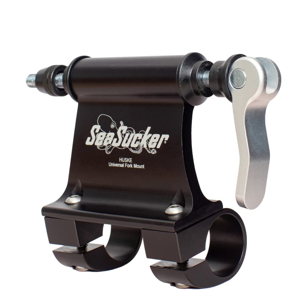 SEASUCKER Roof Rack, Bike Rack Fork Mount Monkey Bars, Clamp-On, 9 x 100 mm Quick Release, Aluminum, Black Anodized, Sea Sucker Roof Rack Kits, Each