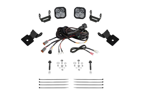 Stage Series Diode Dynamics A-Pillar Pod Kit compatible with Polaris RZR Pro 2020-2023, SS3 Sport White Combo